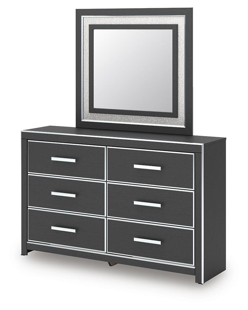 Zuraleus King Upholstered Bed, Dresser, Mirror and 2 Nightstands - PCB3380B23