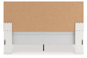 Zuraleus King Upholstered Panel Bed, Dresser, Mirror and Nightstand - PCB3381B17