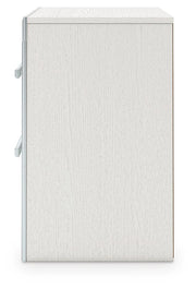Zuraleus King Upholstered Panel Bed, Dresser, Mirror and Nightstand - PCB3381B17