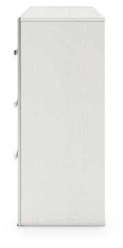 Zuraleus King Upholstered Panel Platform Storage Bed, Dresser and Chest in White - PKG022824
