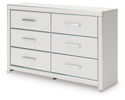 Zuraleus King Upholstered Panel Platform Storage Bed, Dresser and Chest in White - PKG022824