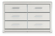 Zuraleus Queen Upholstered Bed, Dresser and Chest in White - PKG022840