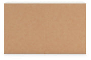 Zuraleus Queen Upholstered Bed, Dresser and Chest in White - PKG022840