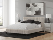 Zuraleus Queen Upholstered Bed, Dresser and Nightstand in White - PKG022846
