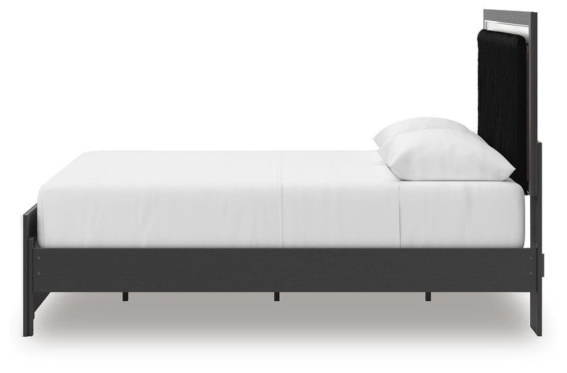 Zuraleus Queen Upholstered Bed, Dresser, Mirror and Nightstand - PCB3380B21