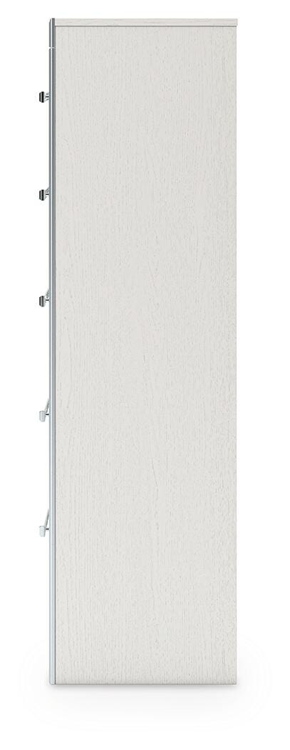 Zuraleus Queen Upholstered Bed, Dresser, Mirror, Chest and Nightstand in White - PKG022844