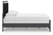 Zuraleus Queen Upholstered Panel Bed, Dresser and Mirror - PCB3380B7