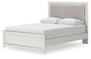 Zuraleus Queen Upholstered Platform Bed, Dresser, Mirror and Nightstand - B3381B18