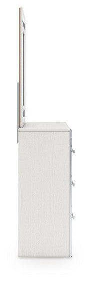 Zuraleus White Dresser and Mirror - PCB3381B1