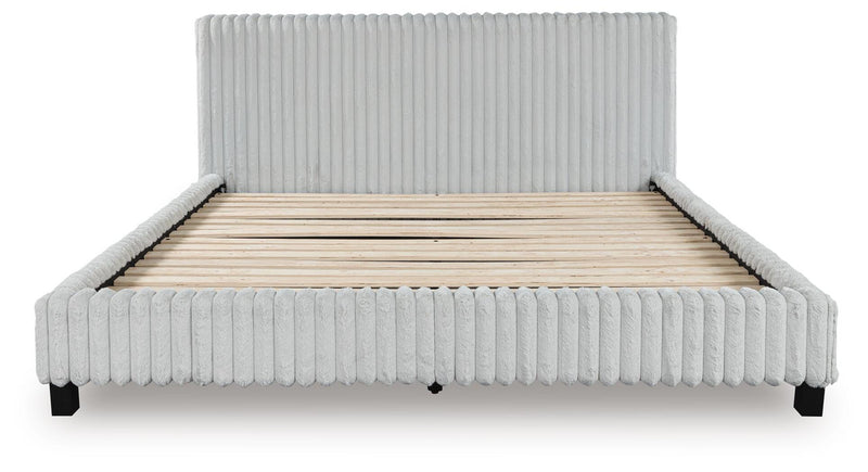 Zuraleus White King Upholstered Bed - PCB3381B13