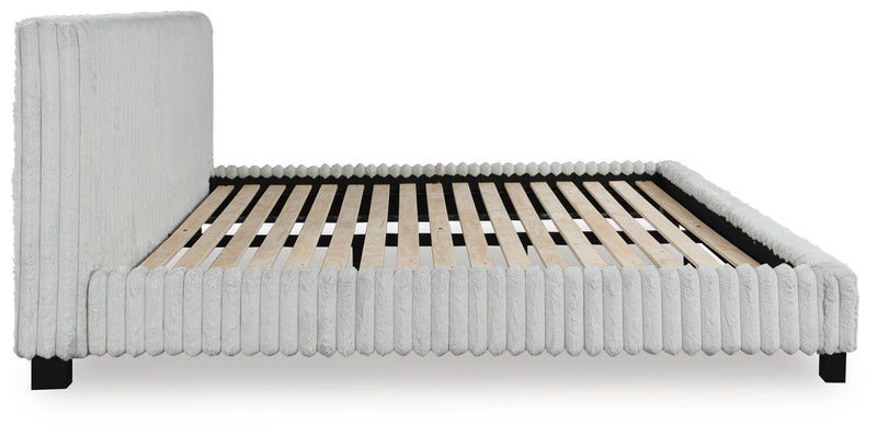 Zuraleus White King Upholstered Bed - PCB3381B13