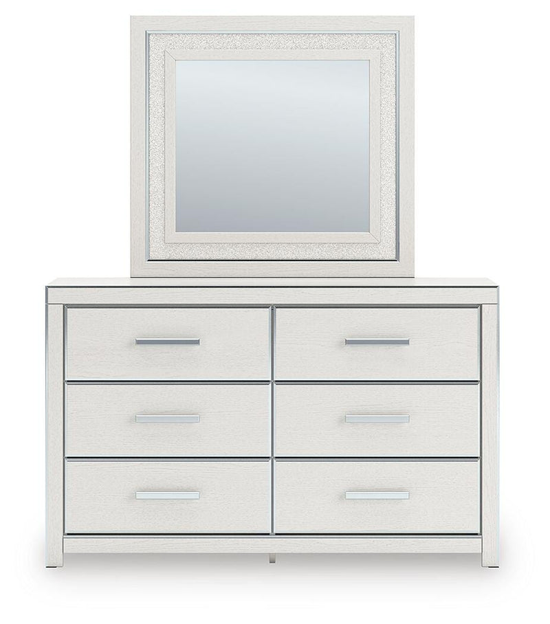 Zuraleus White Queen Storage Bed, Dresser, Mirror and Nightstand - PCB3381B15