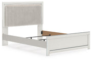 Zuraleus White Queen Upholstered Panel Bed - PCB3381B6