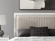 Zuraleus White Queen Upholstered Panel Bed - PCB3381B6