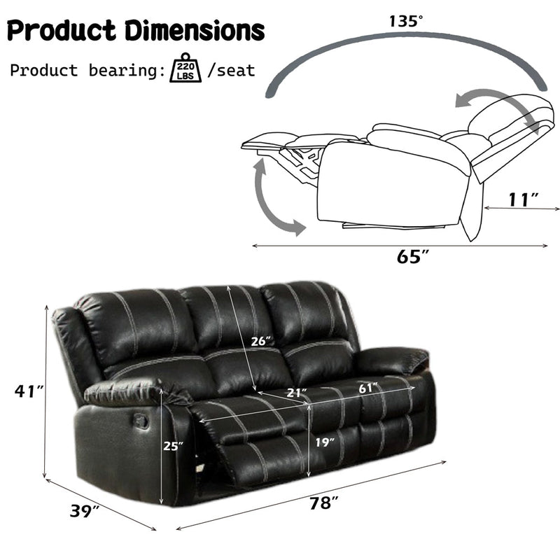 Zuriel Motion Sofa - LV52285