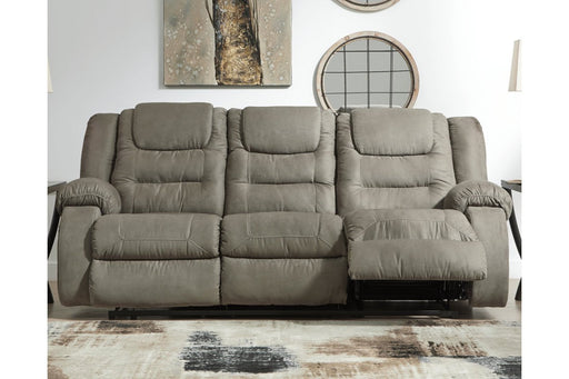 McCade Cobblestone Reclining Sofa - Lara Furniture