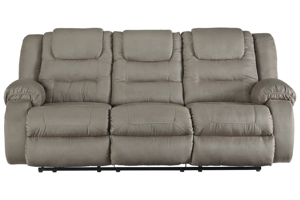 McCade Cobblestone Reclining Sofa - Lara Furniture