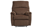 Nerviano Chocolate Recliner - Lara FurnitureRecliner