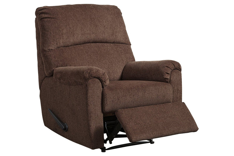 Nerviano Chocolate Recliner - Lara FurnitureRecliner