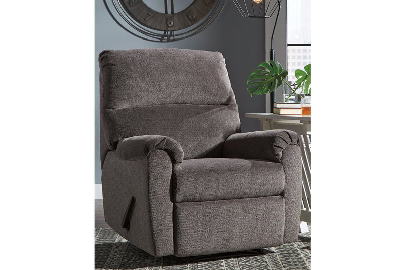Nerviano Gray Recliner - Lara FurnitureRecliner