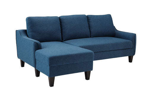 Jarreau Blue Sofa Chaise Sleeper - Lara Furniture