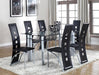 Echo Black-Gray Glass Dining Table - Lara Furniture