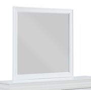 Louis Philip White Mirror - Lara FurnitureMirror