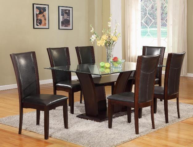 Camelia Espresso Rectangular Dining Set - Lara Furniture