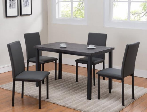 Orlo Gray 5-Piece Dining Set - Lara Furniture