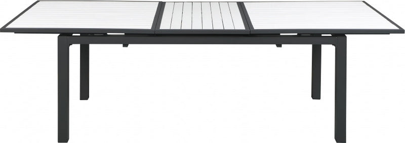 [HOT DEAL] Nizuc Aluminum / Polywood White Outdoor Patio Aluminum Dining Table