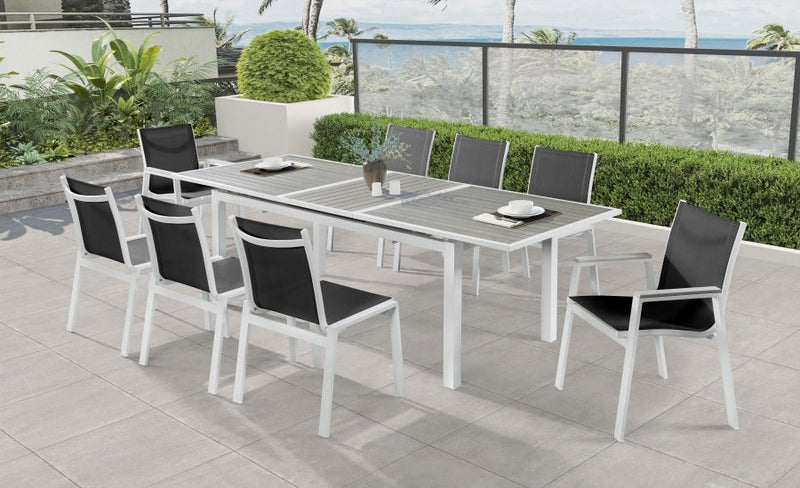 [HOT DEAL] Nizuc Mesh / Aluminum Black Outdoor Patio Aluminum Mesh Dining Chair (Set of 2)