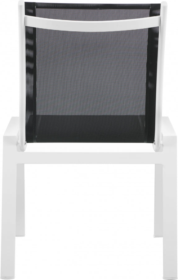 [HOT DEAL] Nizuc Mesh / Aluminum Black Outdoor Patio Aluminum Mesh Dining Chair (Set of 2)