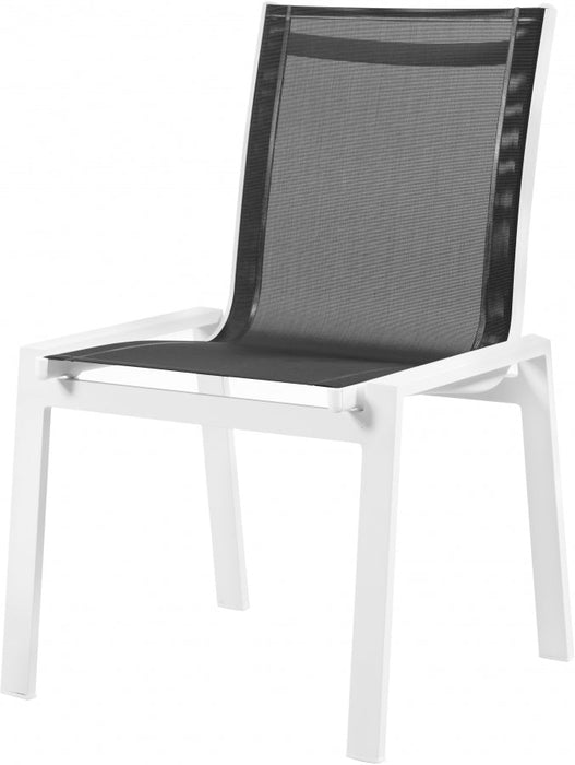 [HOT DEAL] Nizuc Mesh / Aluminum Black Outdoor Patio Aluminum Mesh Dining Chair (Set of 2)
