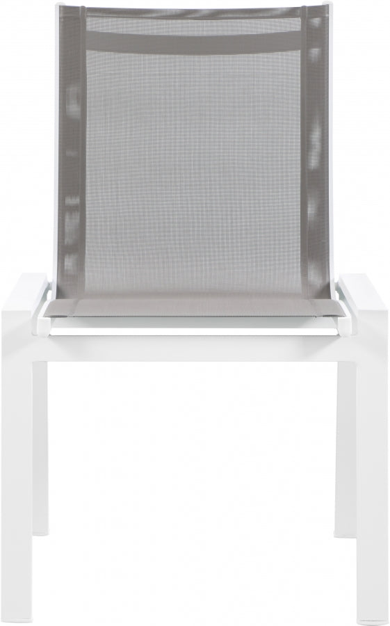 [HOT DEAL] Nizuc Mesh / Aluminum Grey Outdoor Patio Aluminum Mesh Dining Chair (Set of 2)