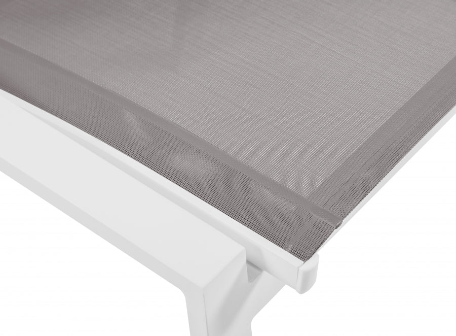 [HOT DEAL] Nizuc Mesh / Aluminum Grey Outdoor Patio Aluminum Mesh Dining Chair (Set of 2)