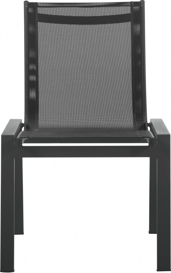 [HOT DEAL] Nizuc Mesh / Aluminum Black Outdoor Patio Aluminum Mesh Dining Chair (Set of 2)
