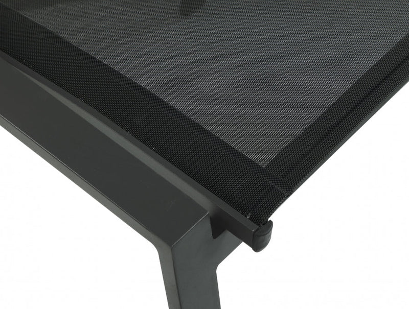 [HOT DEAL] Nizuc Mesh / Aluminum Black Outdoor Patio Aluminum Mesh Dining Chair (Set of 2)