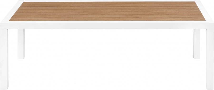 [HOT DEAL] Nizuc Aluminum / Polywood Brown Outdoor Patio Aluminum Coffee Table