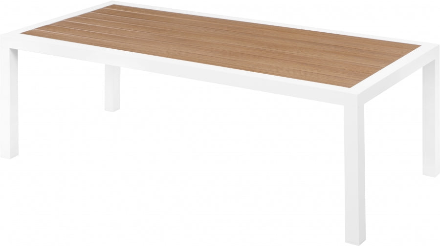 [HOT DEAL] Nizuc Aluminum / Polywood Brown Outdoor Patio Aluminum Coffee Table