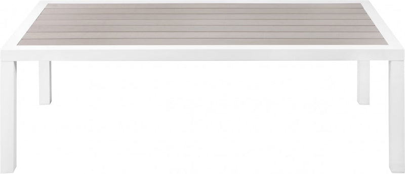 [HOT DEAL] Nizuc Aluminum / Polywood Grey Outdoor Patio Aluminum Coffee Table
