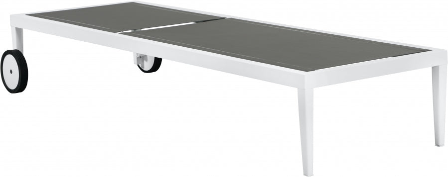 [HOT DEAL] Nizuc Mesh / Aluminum Grey Outdoor Patio Aluminum Mesh Chaise Lounge Chair