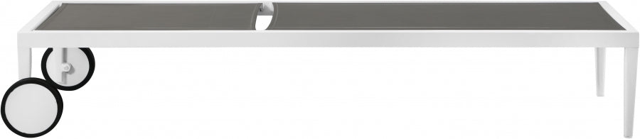 [HOT DEAL] Nizuc Mesh / Aluminum Grey Outdoor Patio Aluminum Mesh Chaise Lounge Chair