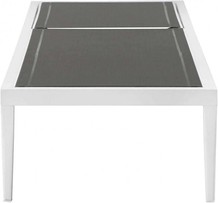 [HOT DEAL] Nizuc Mesh / Aluminum Grey Outdoor Patio Aluminum Mesh Chaise Lounge Chair