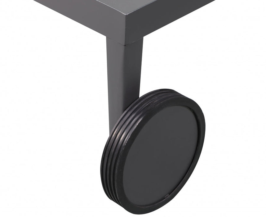 [HOT DEAL] Nizuc Mesh / Aluminum Black Outdoor Patio Aluminum Mesh Chaise Lounge Chair