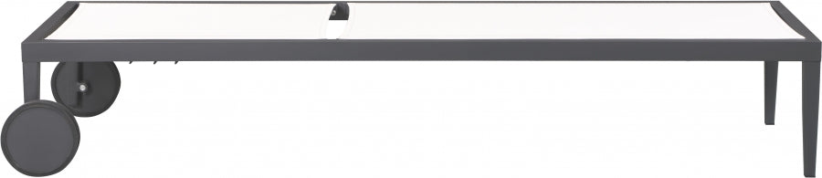 [HOT DEAL] Nizuc Mesh / Aluminum White Outdoor Patio Aluminum Mesh Chaise Lounge Chair