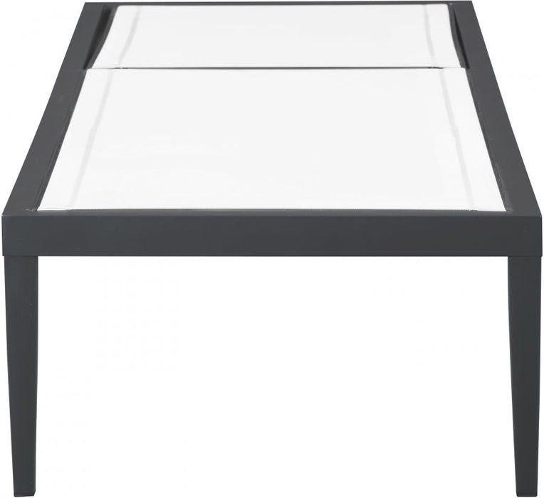 [HOT DEAL] Nizuc Mesh / Aluminum White Outdoor Patio Aluminum Mesh Chaise Lounge Chair