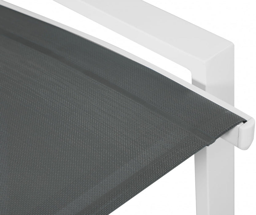 [HOT DEAL] Nizuc Mesh / Aluminum Grey Outdoor Patio Aluminum Mesh Barstool (Set of 2)