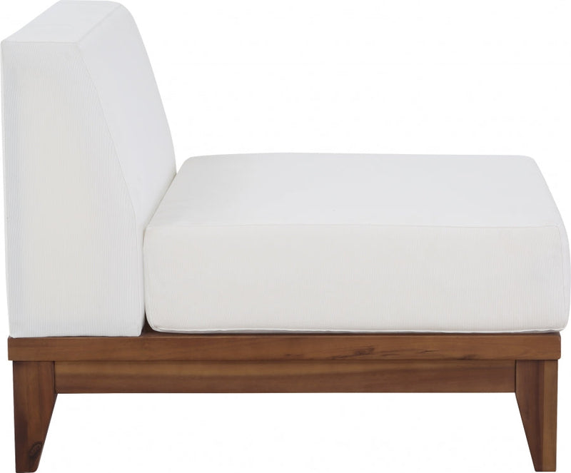 [HOT DEAL] Rio Acacia Wood / Quick Dry Foam Off Outdoor Patio Modular Armless Chair