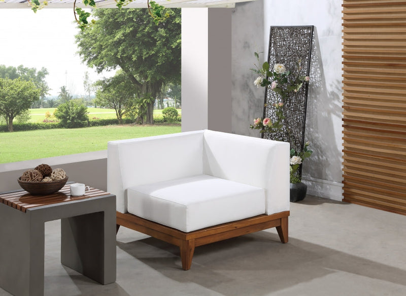 [HOT DEAL] Rio Acacia Wood / Quick Dry Foam Off Outdoor Patio Modular Corner Chair