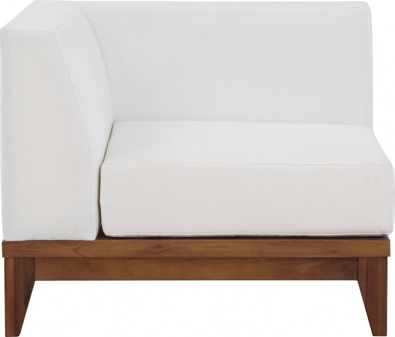 [HOT DEAL] Rio Acacia Wood / Quick Dry Foam Off Outdoor Patio Modular Corner Chair